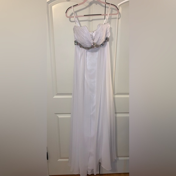 chiffon Tony Bowls strapless pageant dress - Picture 2 of 4